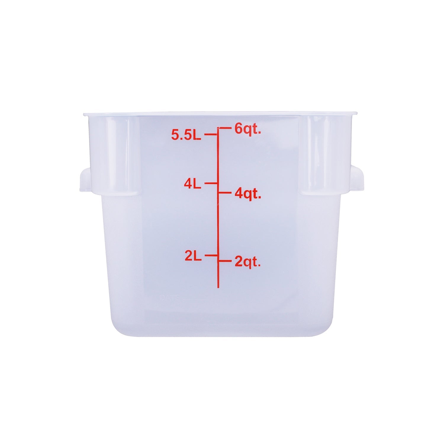 Food Storage CTR. Sq. PP Trans. 6QT