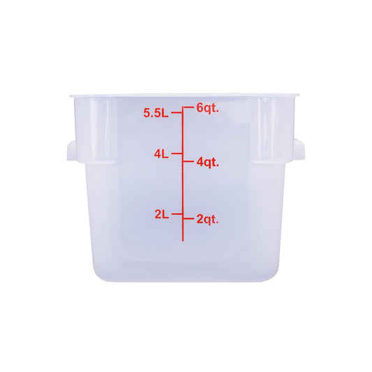 Food Storage CTR. Sq. PP Trans. 6QT