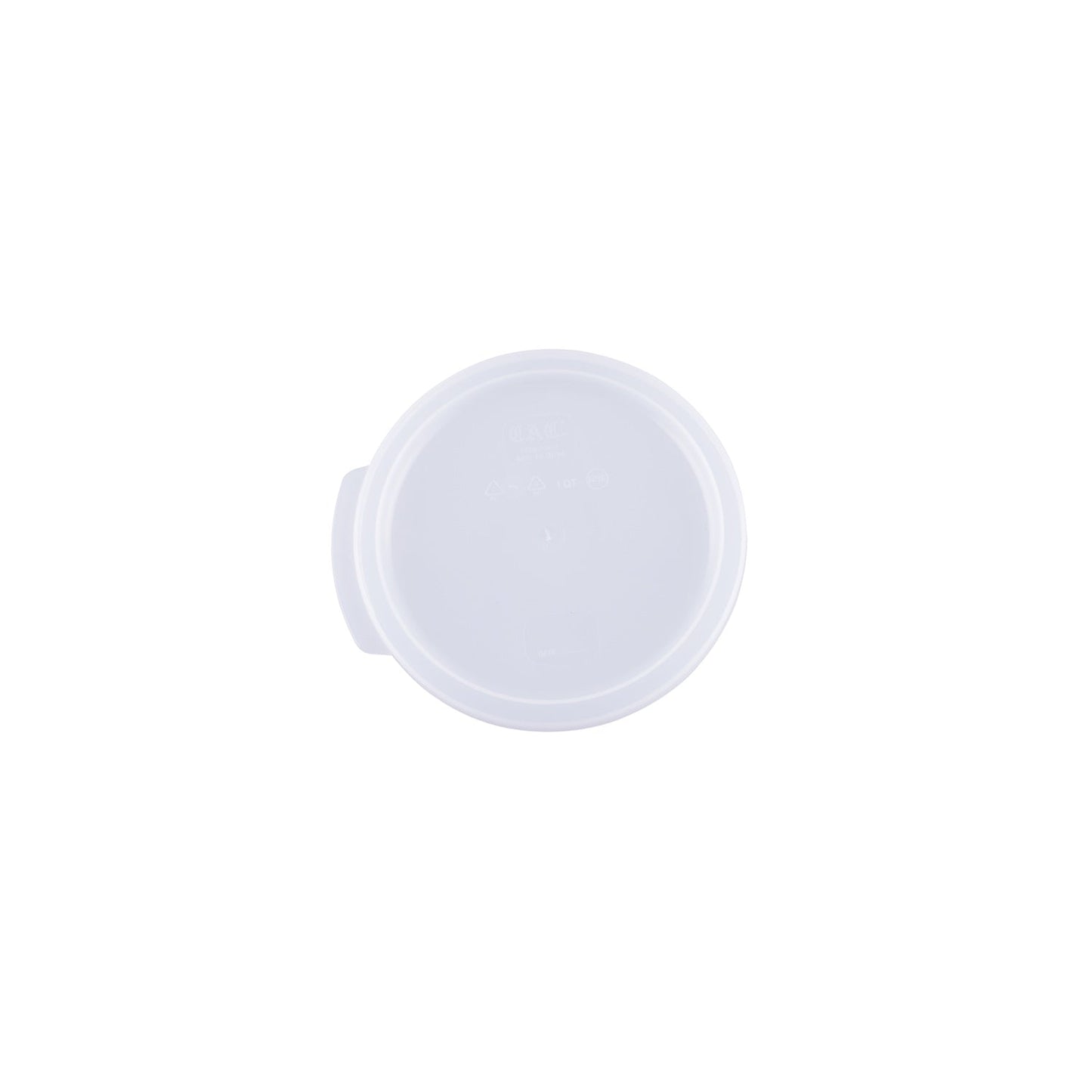 Cover Food Storage CTR. Round PP Trans. for 1QT