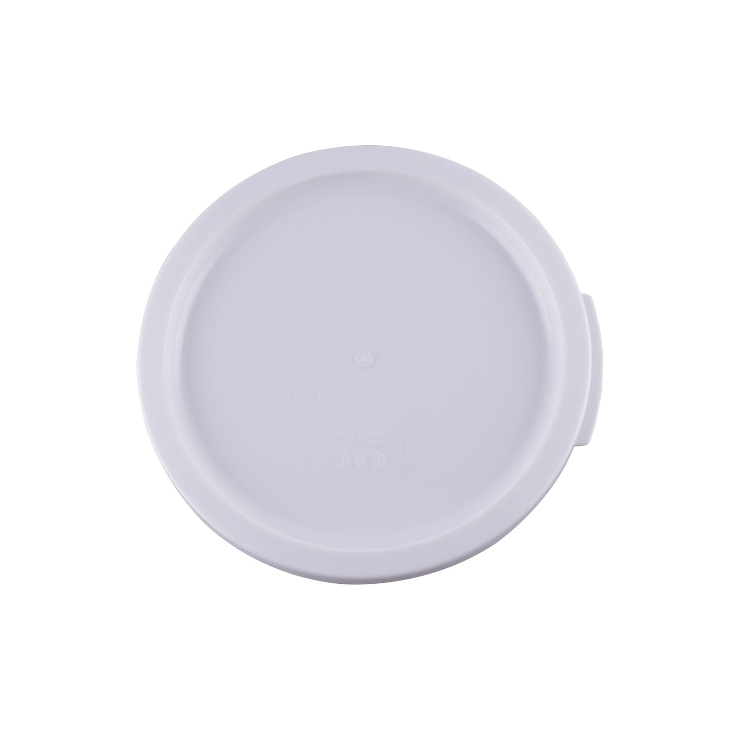Cover Food Storage Container Round PP White for 12QT, 18QT&22QT