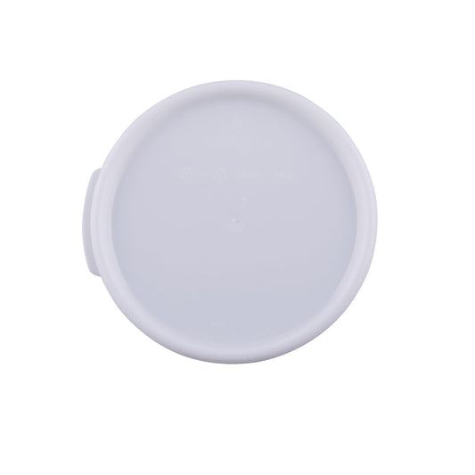 Cover Food Storage Container Round PP White for 1QT