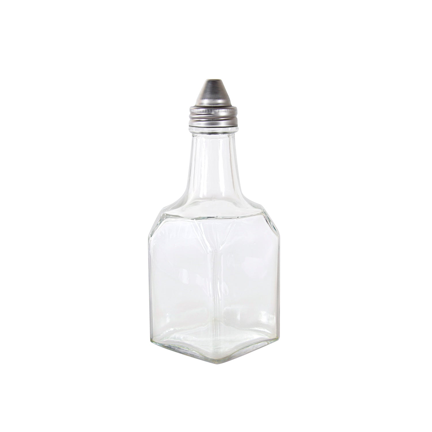 Oil/Vinegar Cruet Glass W/ SS Pourer 6oz