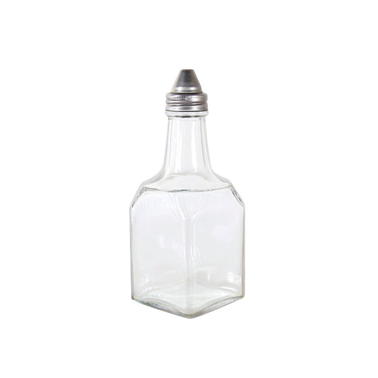 Oil/Vinegar Cruet Glass W/ SS Pourer 6oz