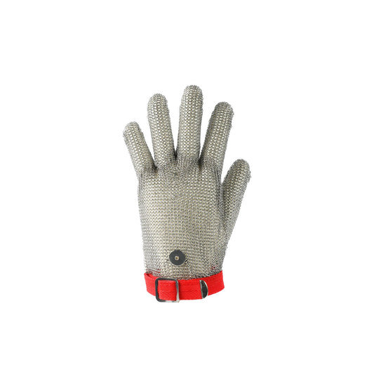 Glove Cut-Resistant 304LSS A9 Red Strap M