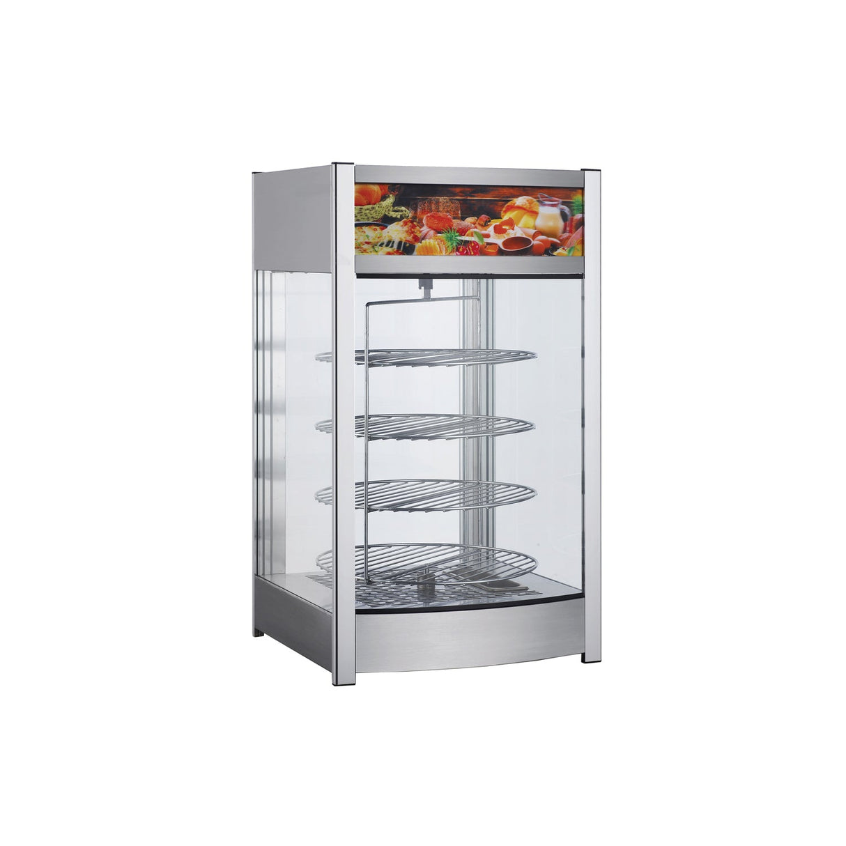 Display Case Heated Rotating 18x17-1/2 x31"H