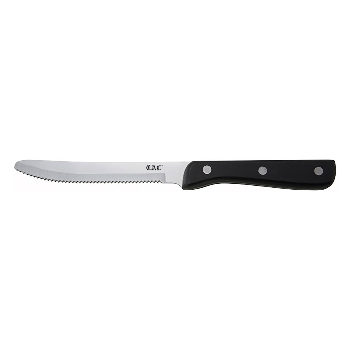 Knife Steak Round Tip Forged Full Tang Plastic Hdl 5"