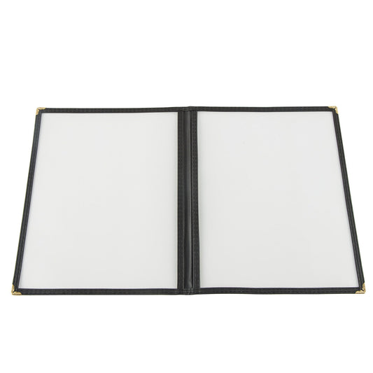 Menu Cover 2-Pocket Black 8-1/2x11"