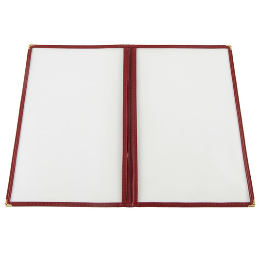 Menu Cover 2-Pocket Burgundy 8-1/2x14"