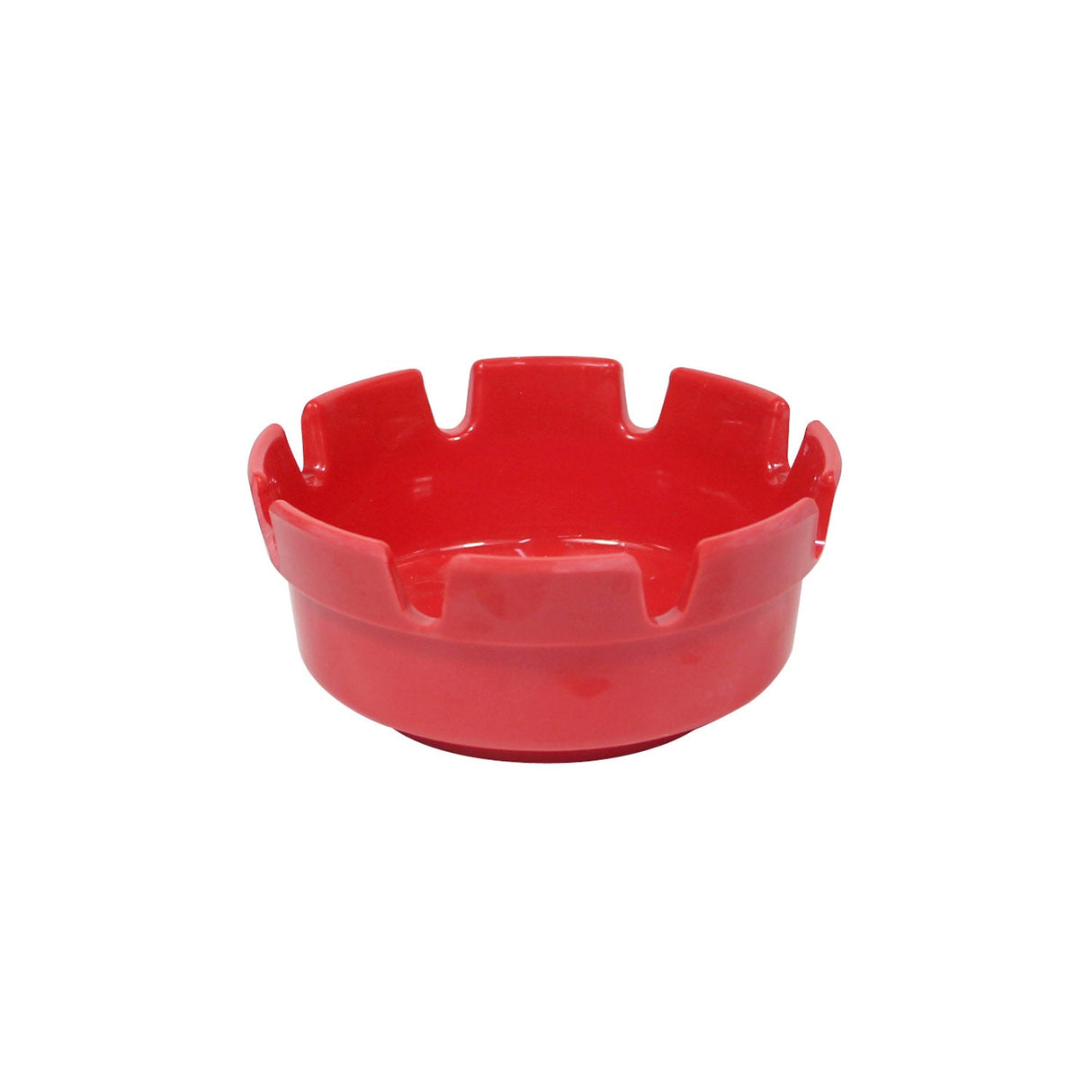 Ashtray Plastic 4"Dia Red