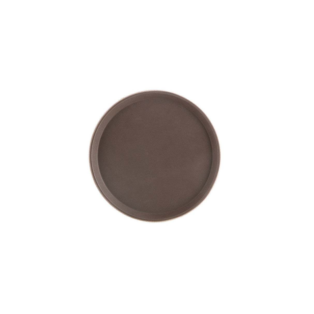 Tray Super Plastic Round Brown 11"Dia