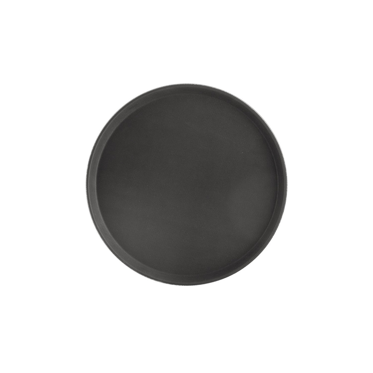 Tray Super Plastic Round Black 14"Dia