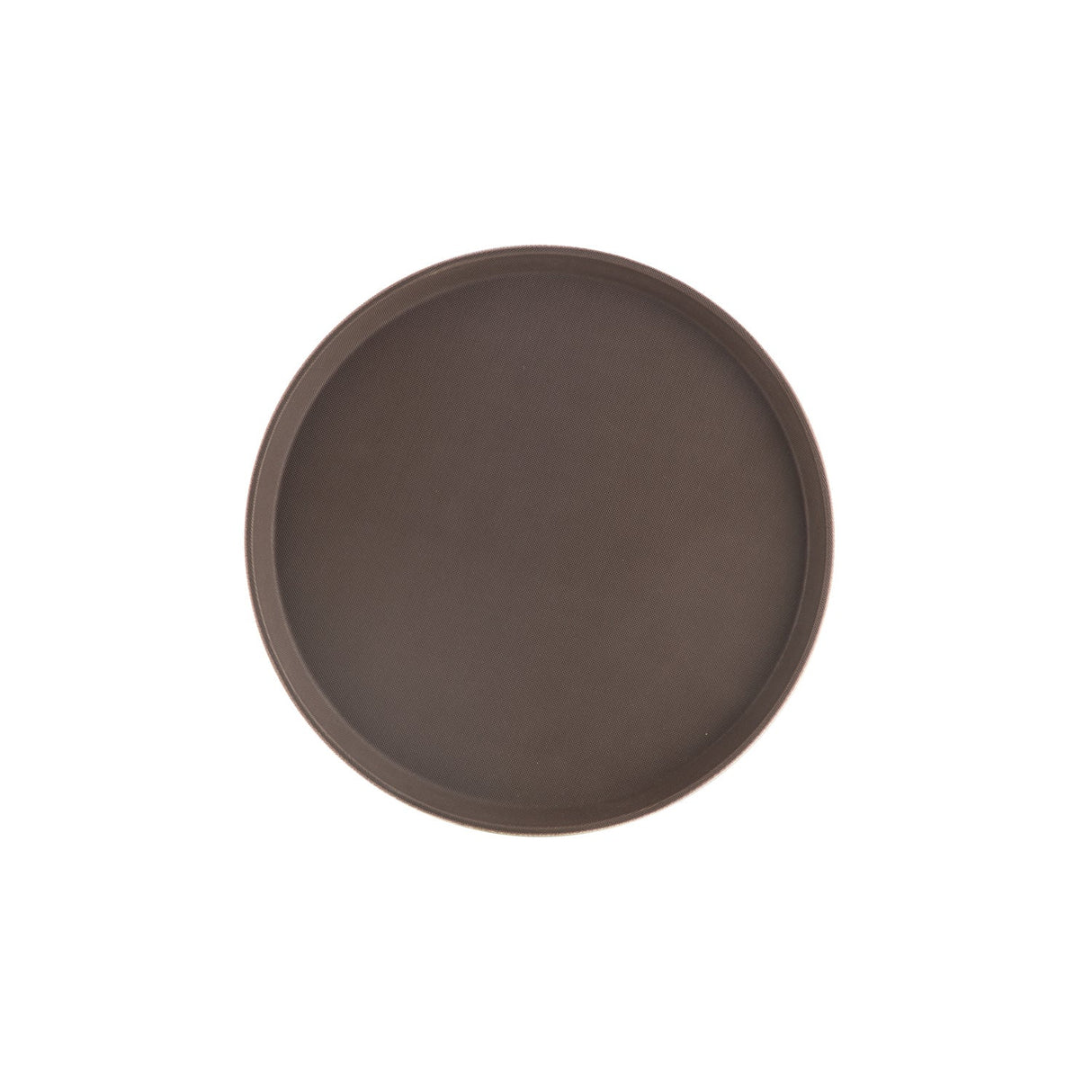 Tray Super Plastic Round Brown 14"Dia