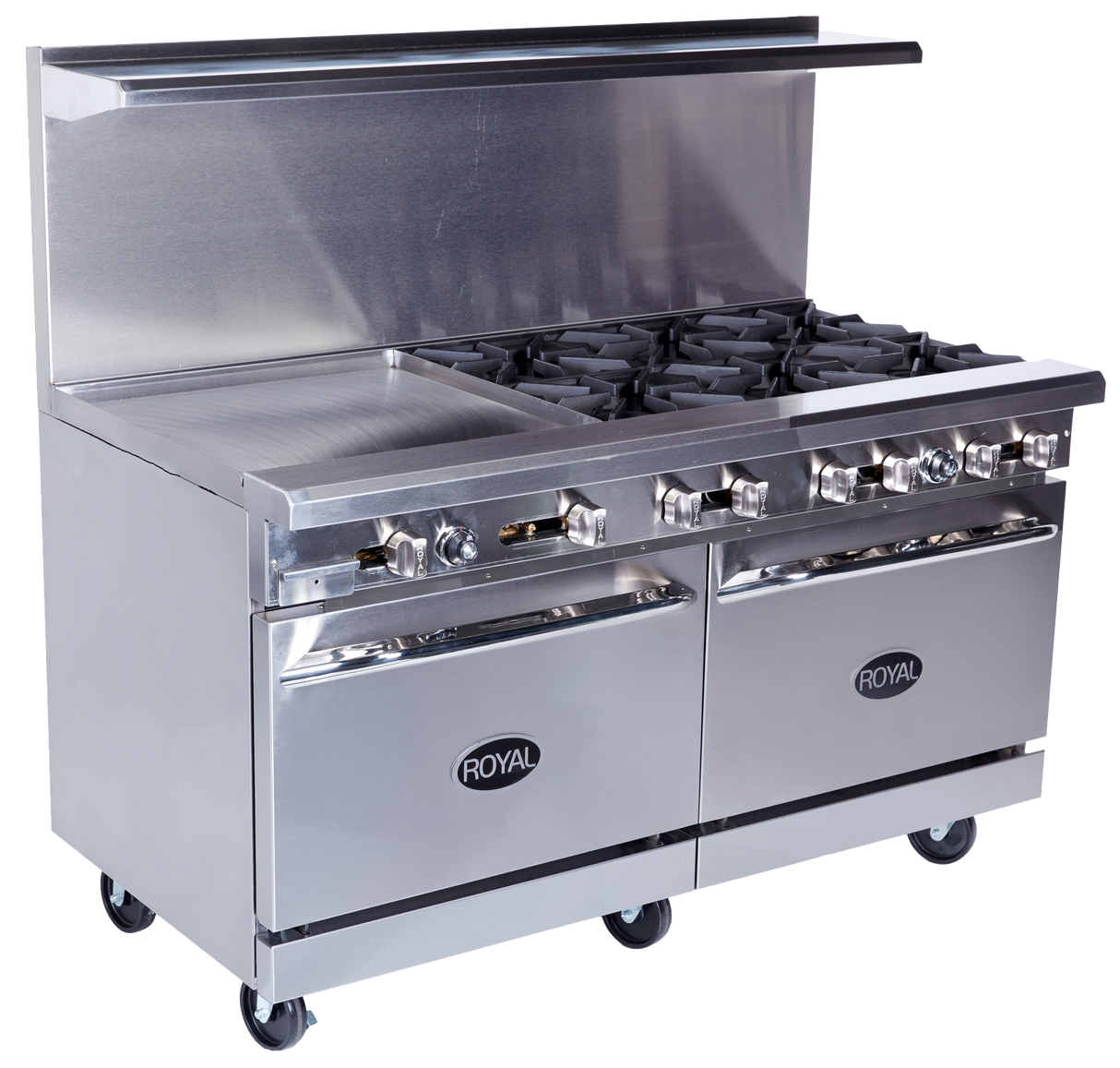 Royal Range RR-6G24 Range, 60", 6 Burners, 24" Griddle