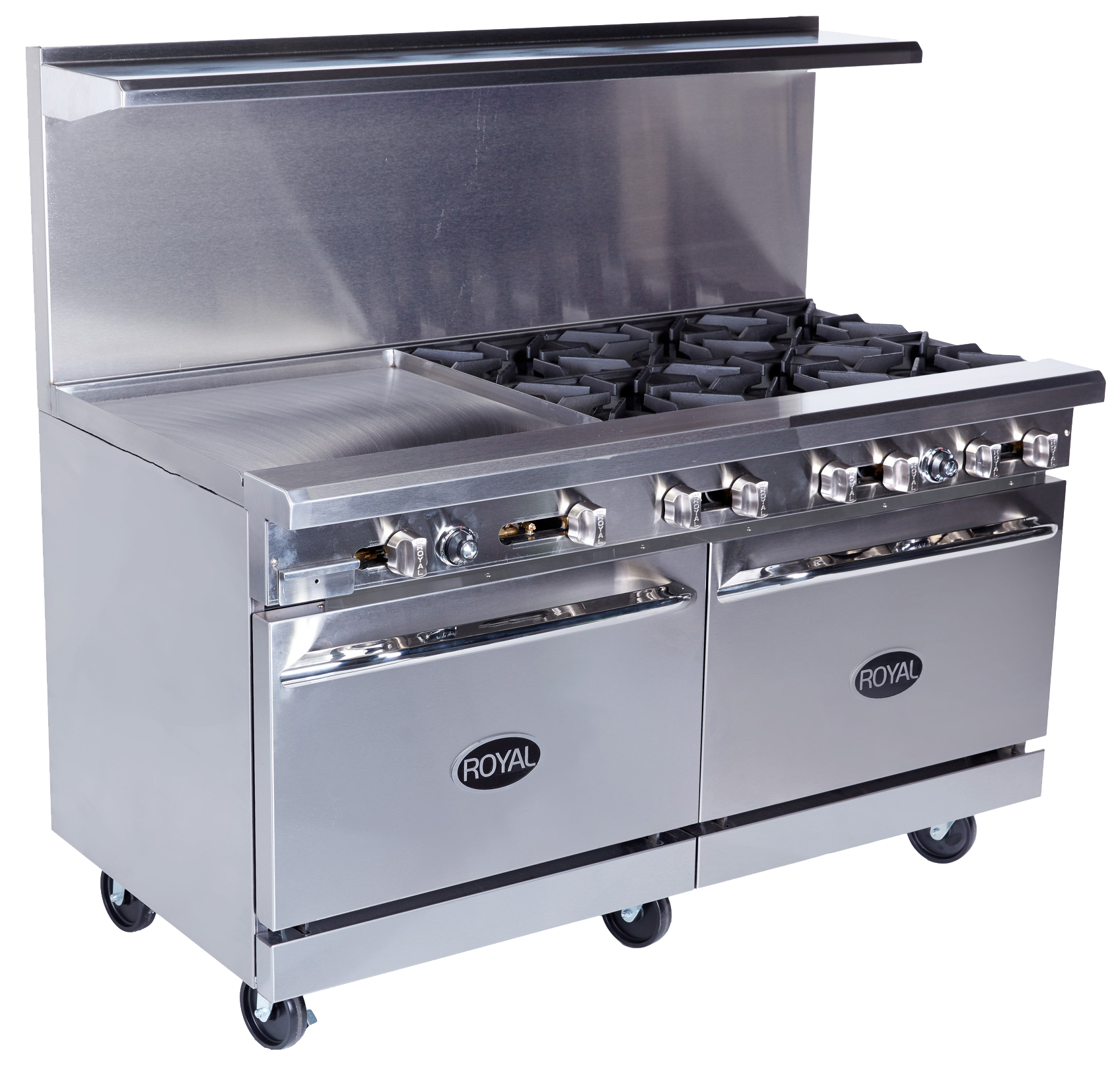 Royal Range RR-6G24 Range, 60", 6 Burners, 24" Griddle