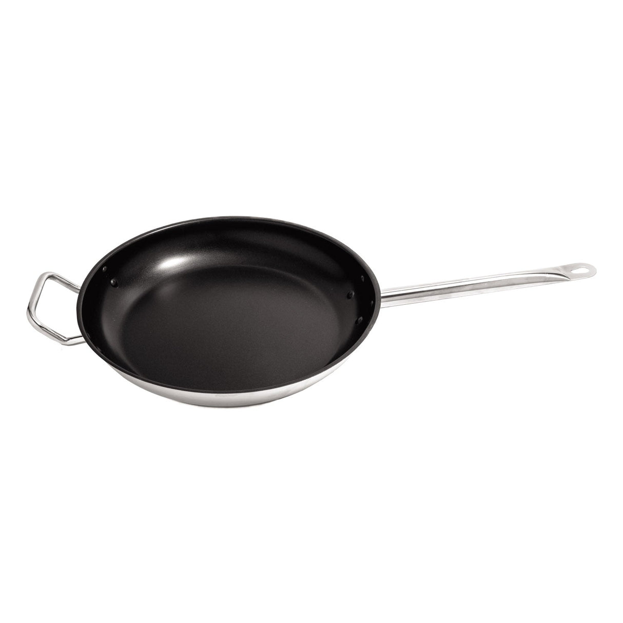 Fry Pan SS Non-Stick W/ Help. Hdl 12"