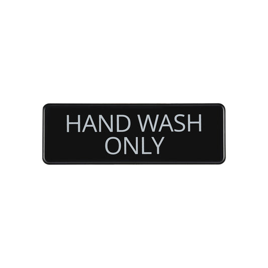 Sign Compliance EN Hand Wash Only 9x3"H