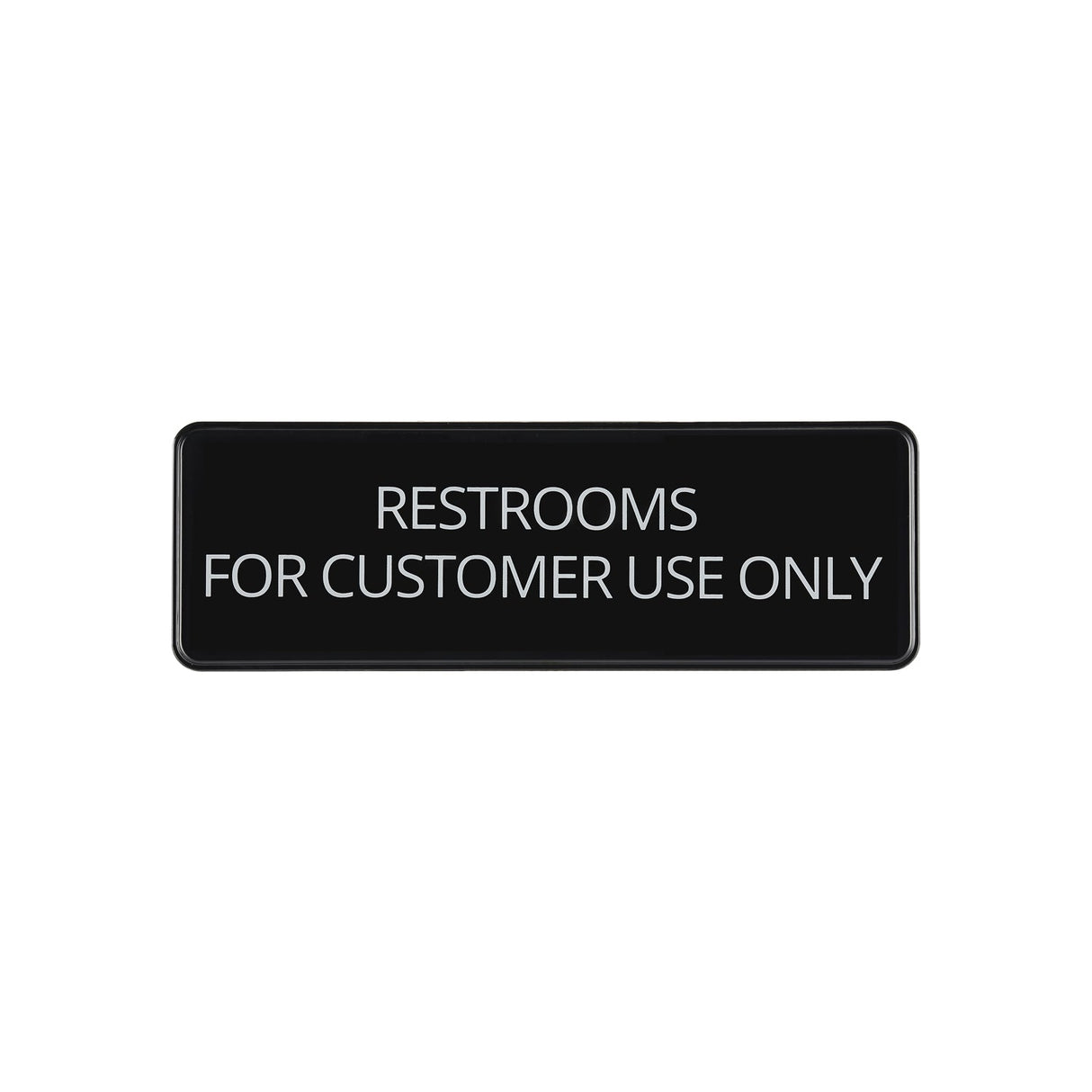 Sign Compliance EN Restrooms...Customer Use... 9x3"H