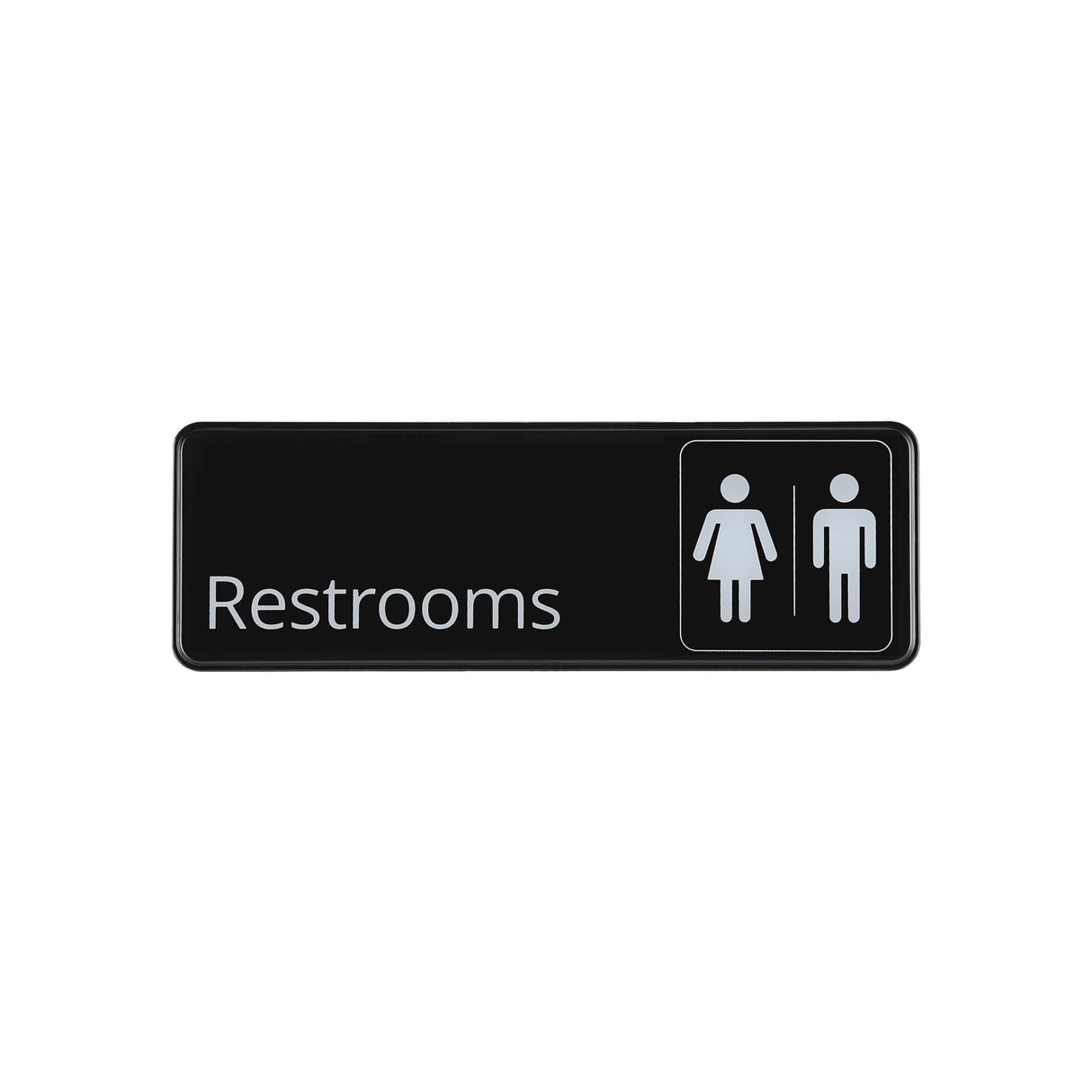 Sign Compliance EN Restrooms 9x3"H