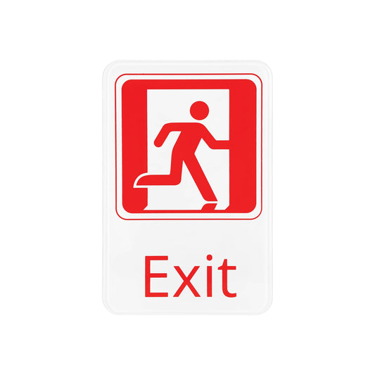 Sign Compliance EN Exit White 6x9"H