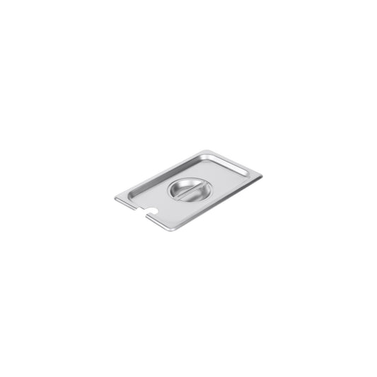 Cover SS Steam Pan Notched 1/4
