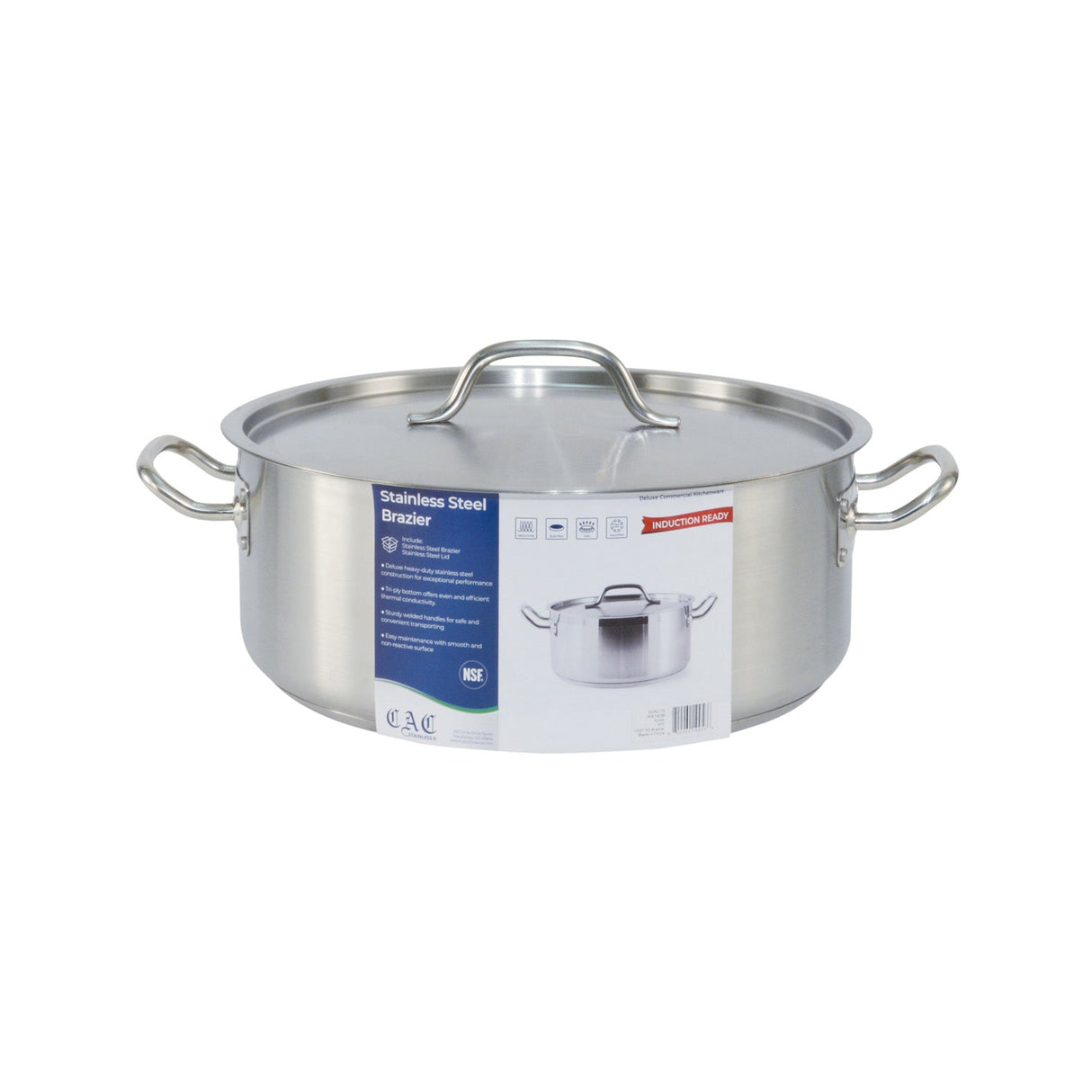 Brazier SS W/ Lid 15QT