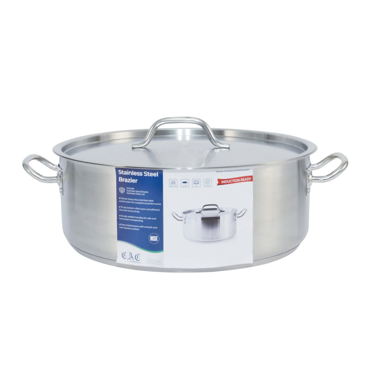 Brazier SS W/ Lid 20QT