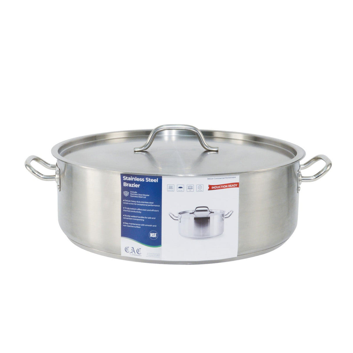 Brazier SS W/ Lid 25QT