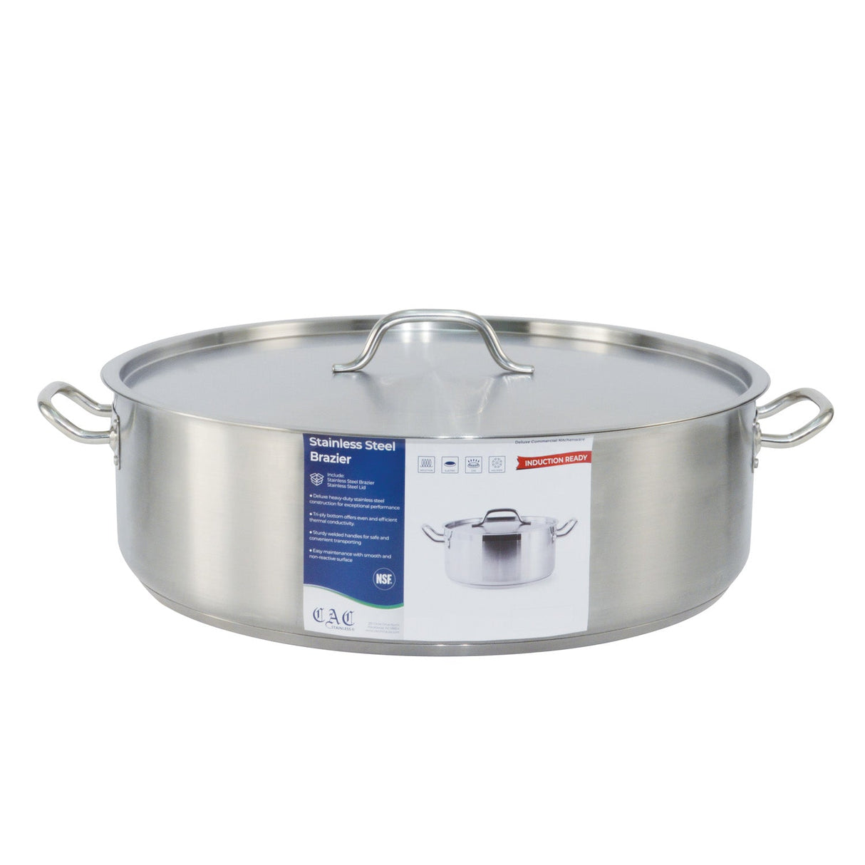 Brazier SS W/ Lid 30QT