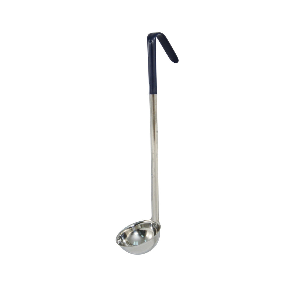 Ladle SS One-Piece W/ Blue Hdl 2oz