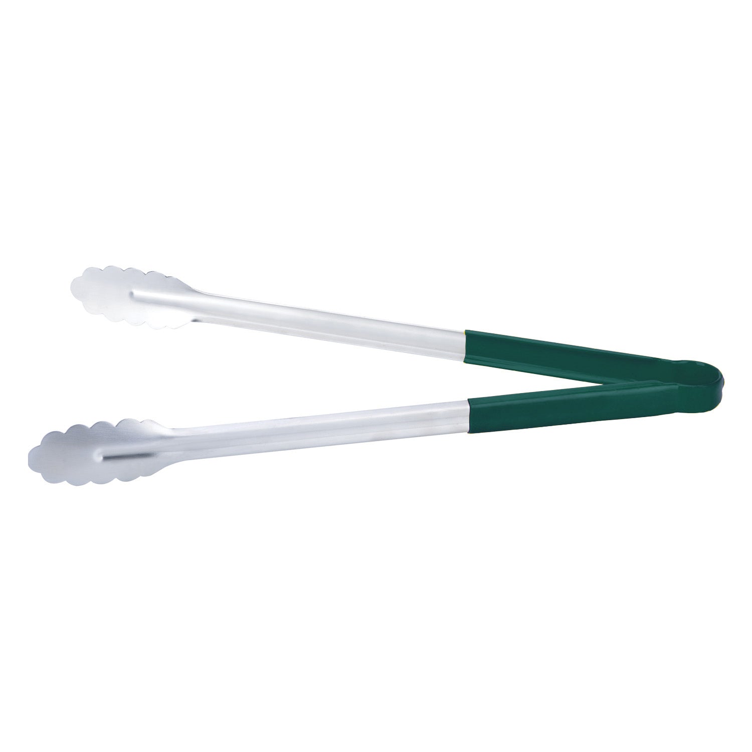Tong SS W/ Green Hdl 16"