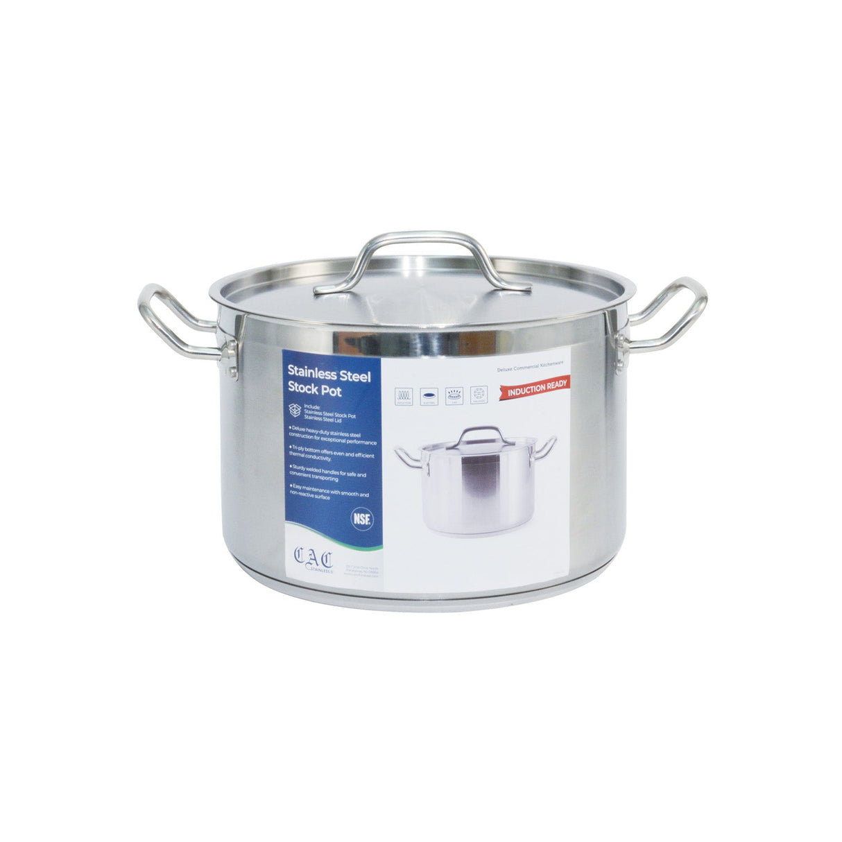 Stock Pot SS W/ Lid 12QT