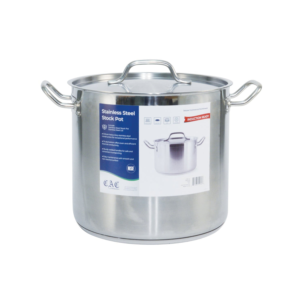 Stock Pot SS W/ Lid 16QT