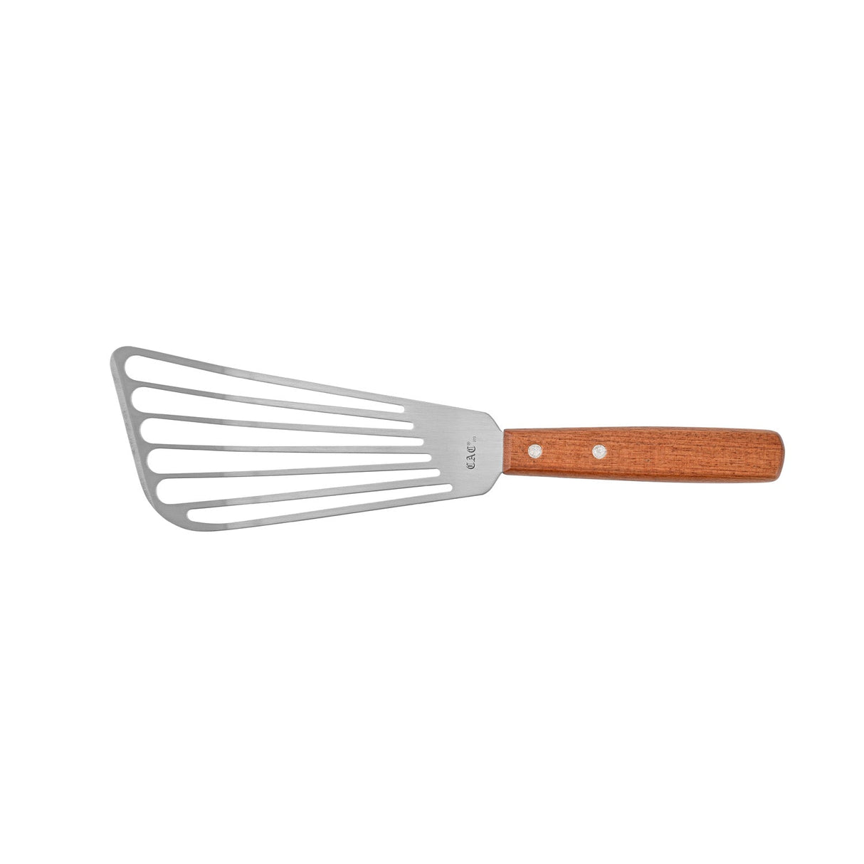 Spatula Slotted SS Wood Hdl 6-3/4"