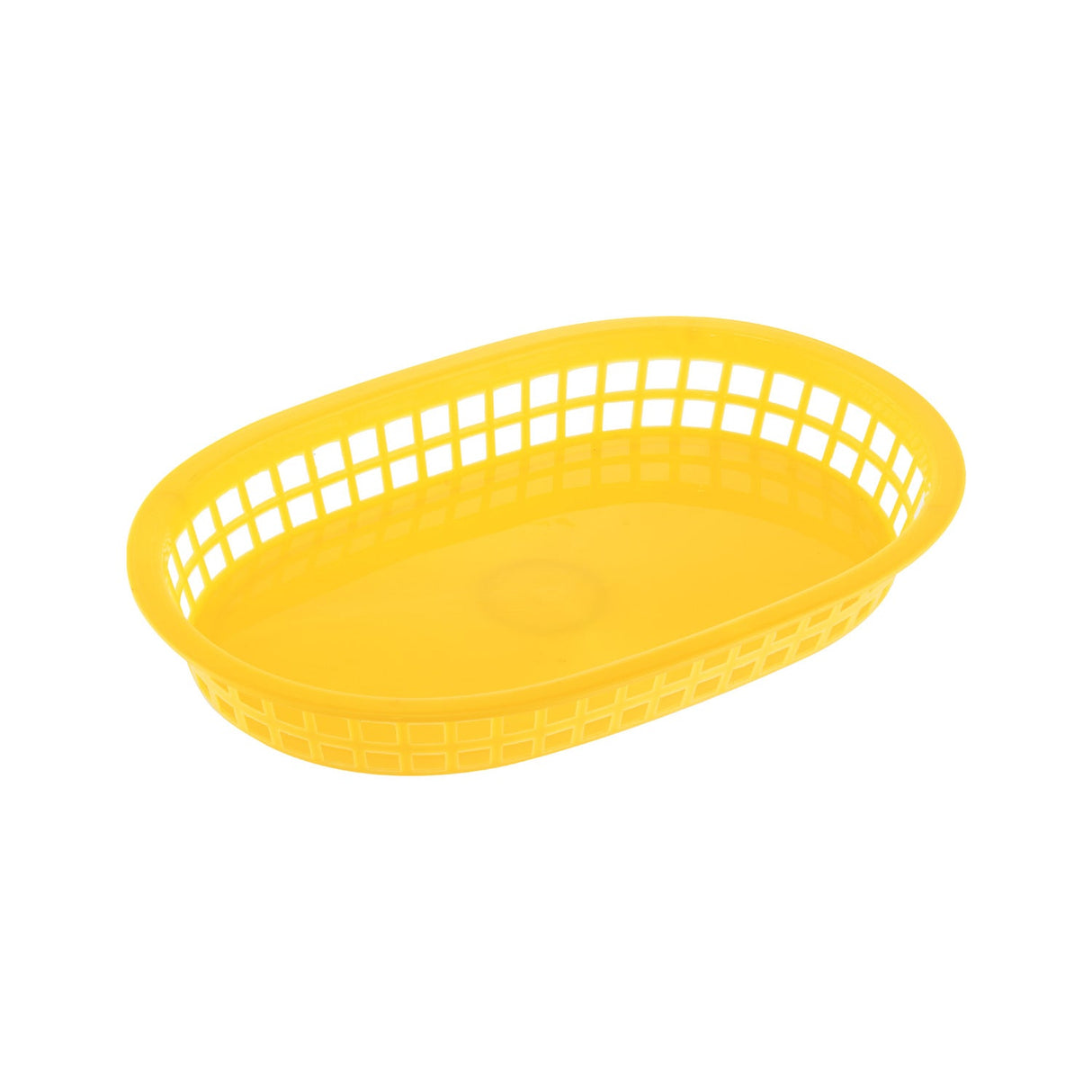 Fast Food Basket PP Oblong Yellow 10-7/8"L