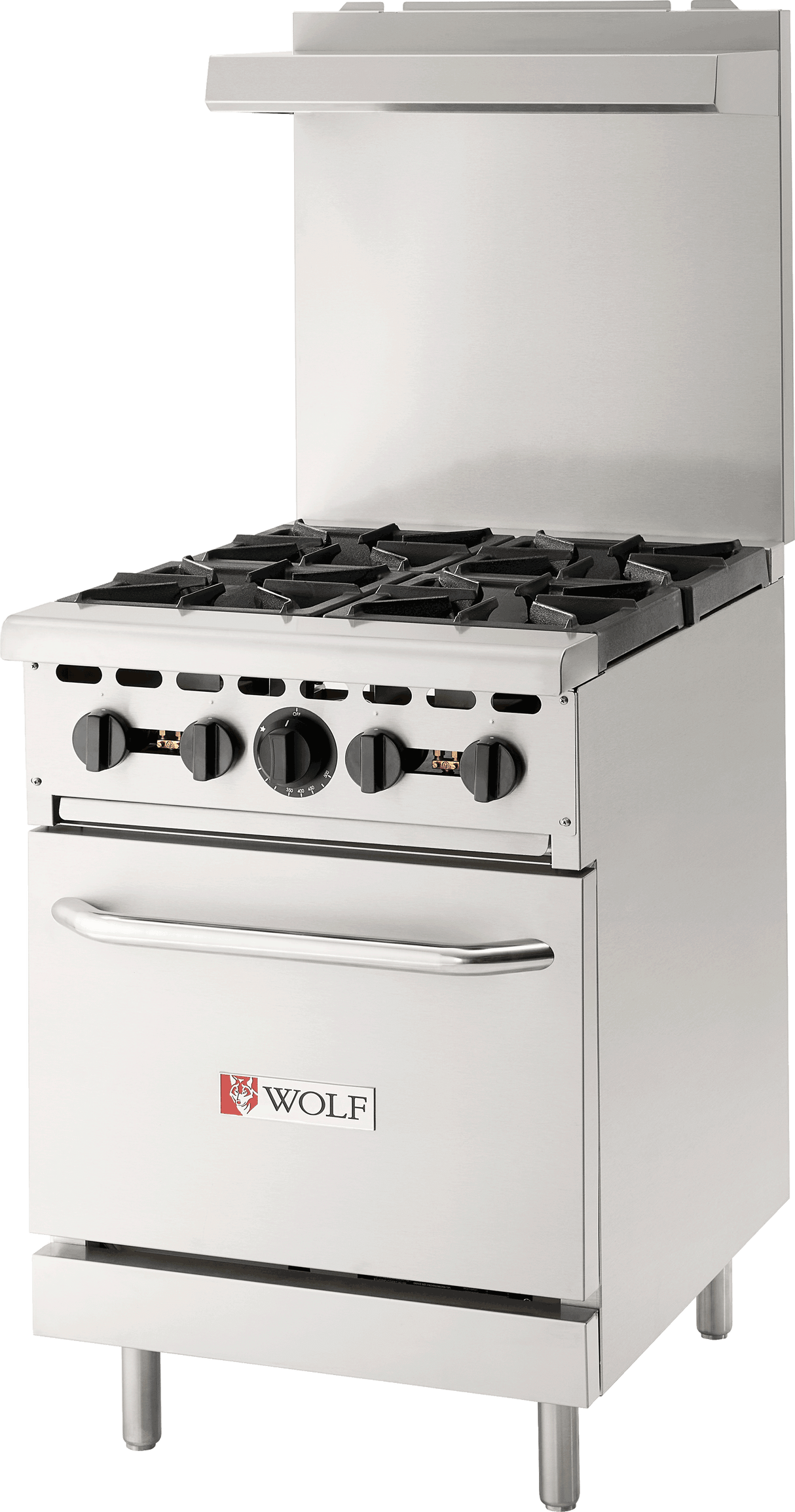 Wolf WX24-4BN 24" 4 Burner Gas Range w/ Standard Oven, Natural Gas