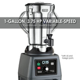 Waring ONE-GALLON 3.75 HP VARIABLE-SPEED FOOD BLENDER WITH SPIGOT – MADE IN THE USA* Model: CB15VSF