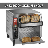 Waring HEAVY-DUTY CONVEYOR TOASTER 208V WITH POWER CONTROL AND BELT SPEED CONTROL  Model: CTS1000B