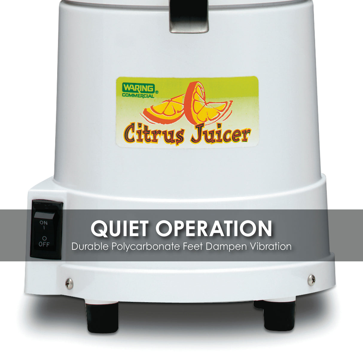 Waring HEAVY-DUTY HI-POWER CITRUS JUICER WITH SPLASH GUARD - MADE IN THE USA  Model: JC4000