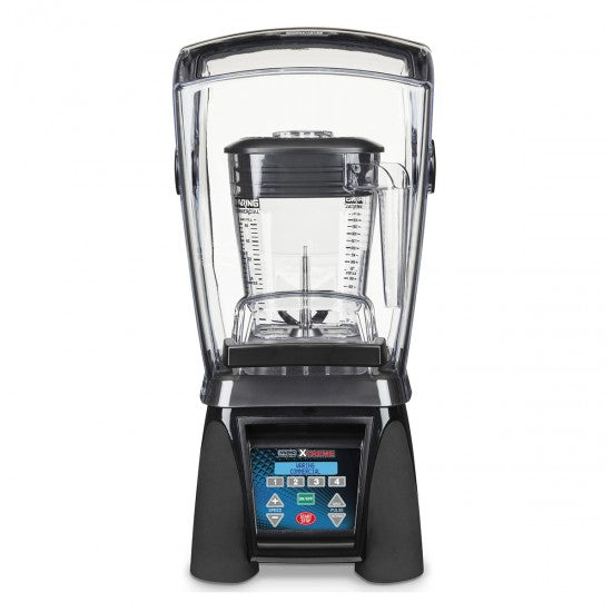 Waring PROGRAMMABLE HI-POWER BLENDER WITH SOUND ENCLOSURE AND 48 OZ. COPOLYESTER CONTAINER – MADE IN THE USA*  Model: MX1500XTXP