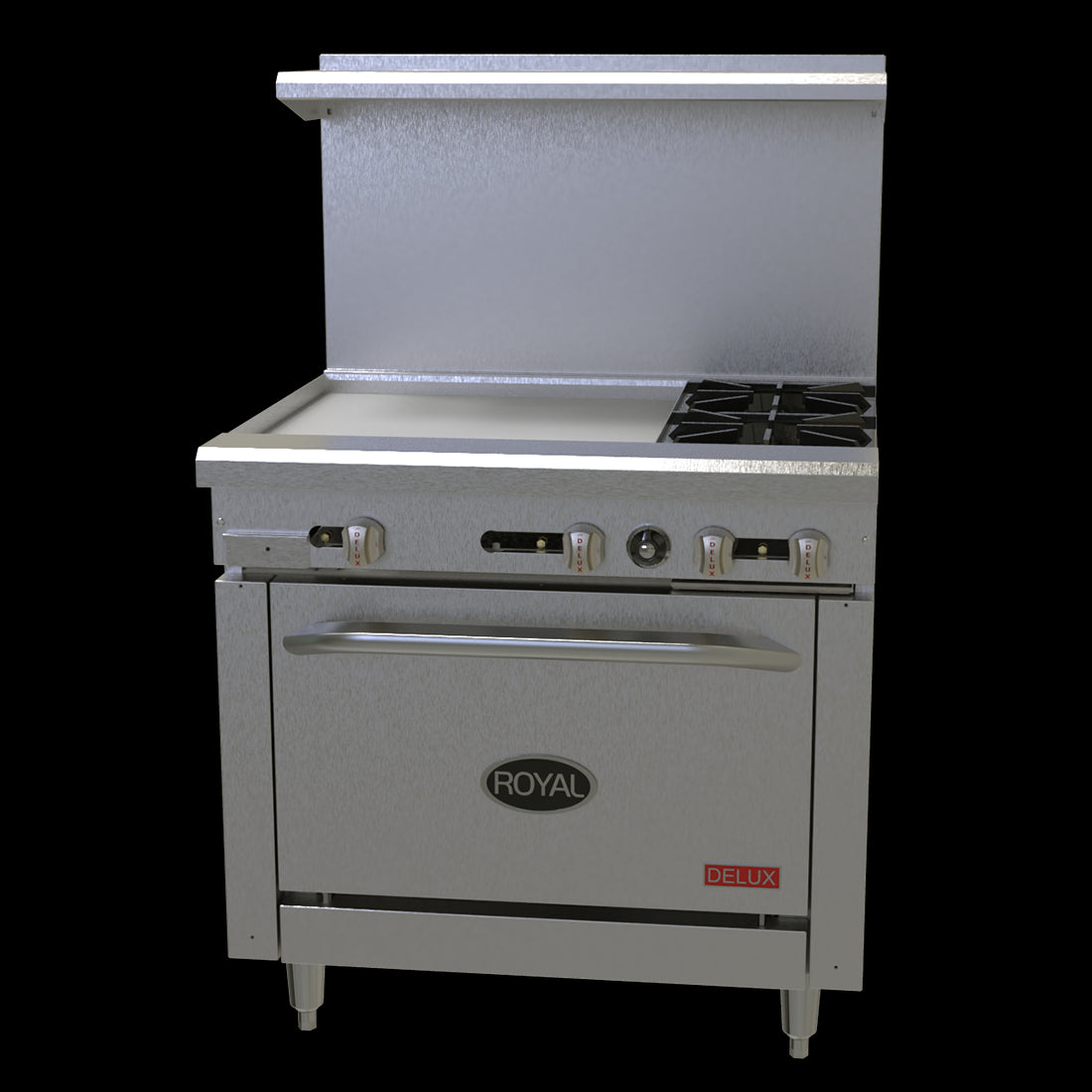 Royal Range RDR-6-C Range, 36", 6 Open Burners