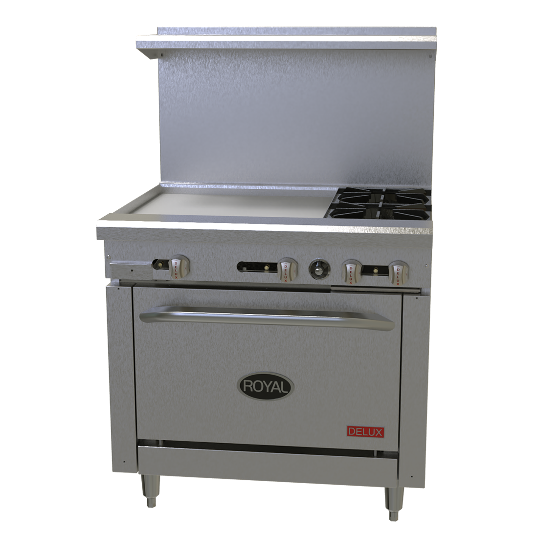 Royal Range RDR-6 Range, 36", 6 Open Burners