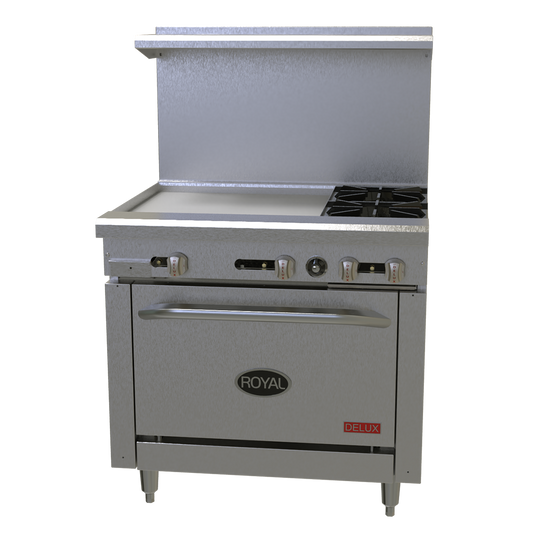 Royal Range RDR-6 Range, 36", 6 Open Burners