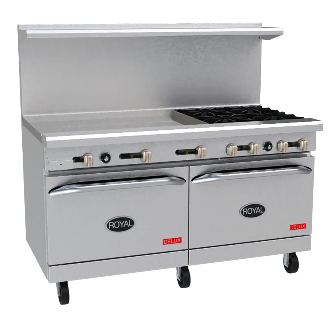 Royal Range RR-6RG24 Range, 60", 6 Burners, 24" Griddle