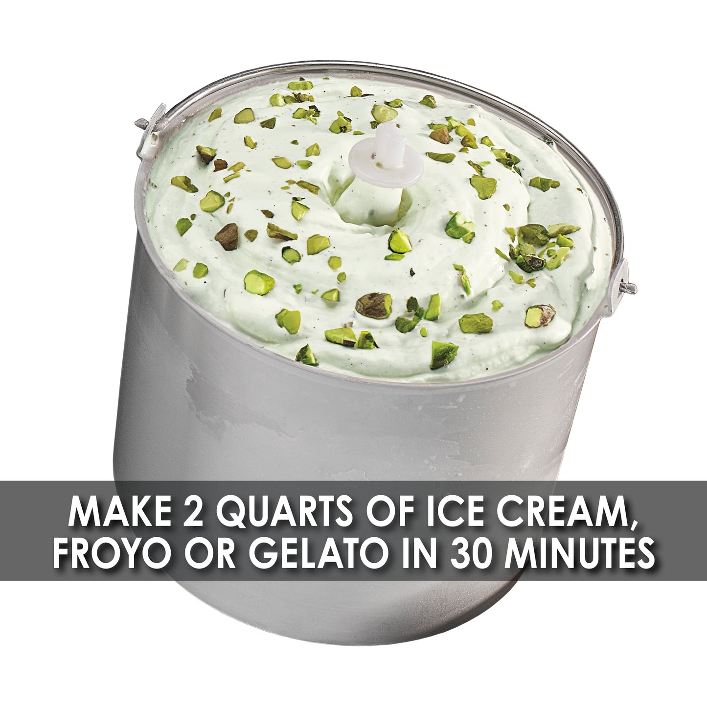 Waring 2-QT. COMPRESSOR ICE CREAM MAKER Model: WCIC20