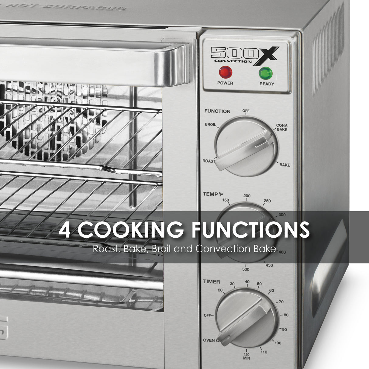 Waring HALF-SIZE CONVECTION OVEN Model: WCO500X