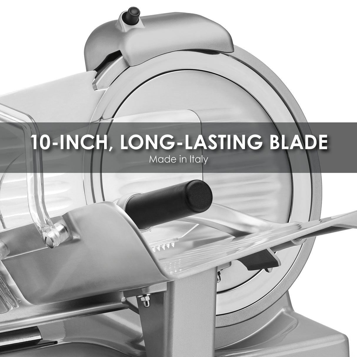 Waring 10" PROFESSIONAL FOOD SLICER, SILVER Model: WCS250SV