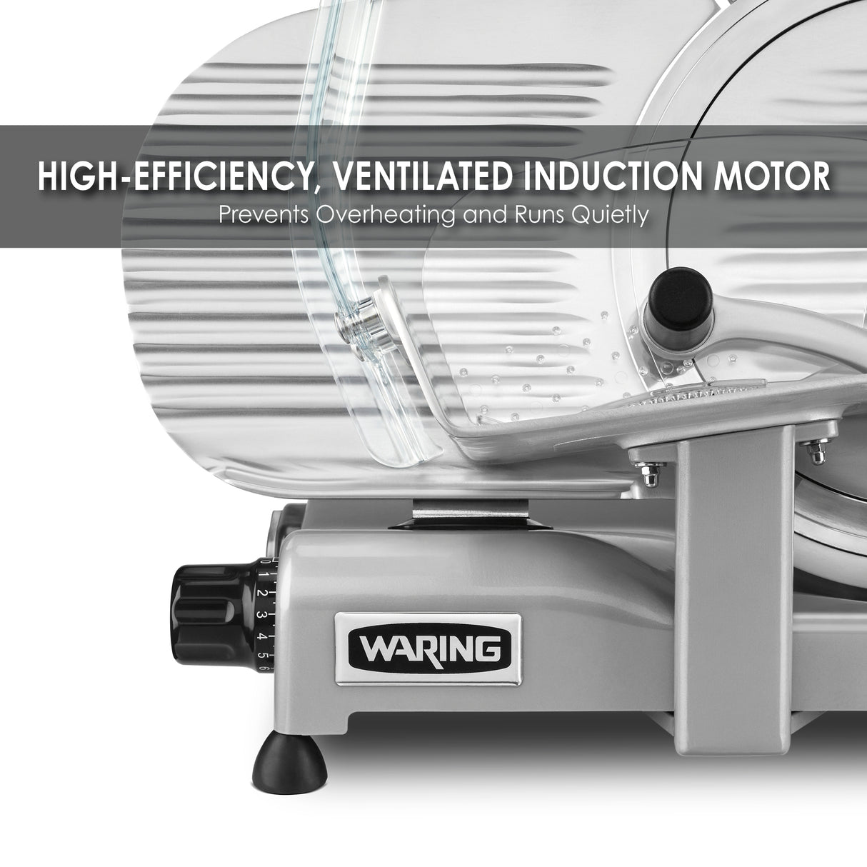 Waring 12" PROFESSIONAL FOOD SLICER, SILVER  Model: WCS300SV