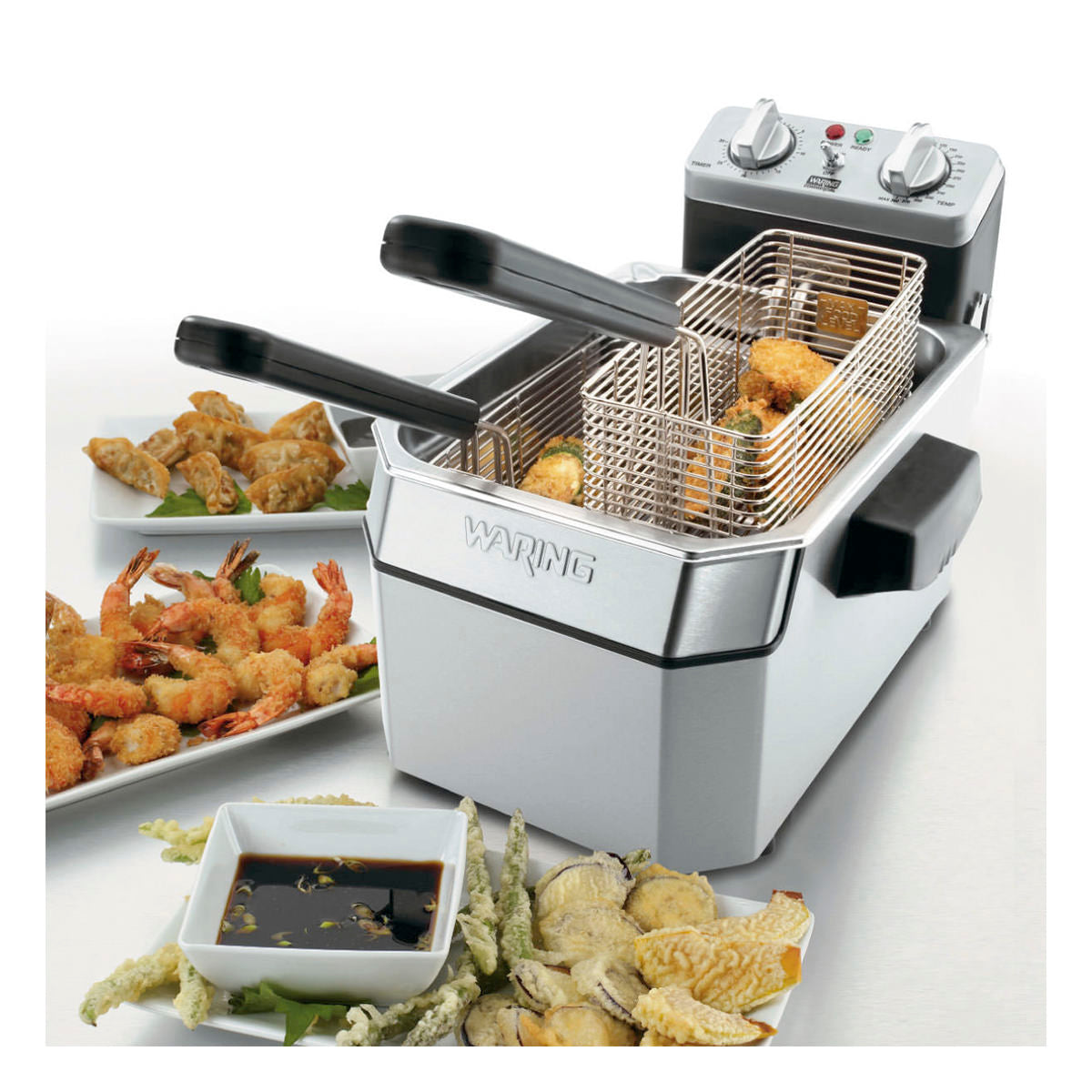 Waring HEAVY-DUTY 10 LB. DEEP FRYER – 120V  Model: WDF1000