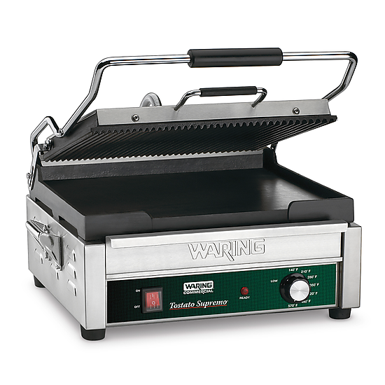 Waring LARGE ITALIAN-STYLE PANINI GRILL – 120V  Model: WDG250