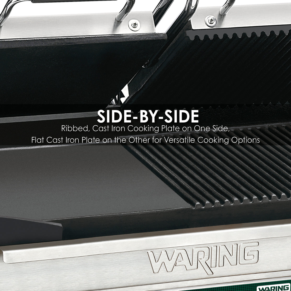 Waring DOUBLE ITALIAN-STYLE PANINI/FLAT GRILL WITH TIMER - 240V  Model: WDG300T